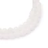 Kép 1/3 - Fehér jáde nyaklánc nemesacél szerelékkel, 6 mm, 40+5 cm
