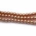 Kép 2/2 - Hematit golyós szál, rosegold szín, 6 mm, kb. 38 cm