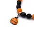 Kép 3/3 - Halloween női gumis ásvány karkötő, 2 db charmmal