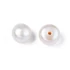 Kép 1/2 - Édesvízi félig fúrt tenyésztett gyöngy cabochon, 5-6 mm (2 db)