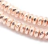 Kép 1/3 - Hematit button szál, rosegold szín, fazettált, 8x3 mm, kb. 19 cm