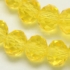 Kép 1/2 - Kristály (citromsárga) fazettált button szál, 10 mm, kb. 20 cm