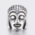 Kép 1/2 - Nemesacél nagy Buddha fej köztes dísz (1 db)