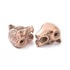 Kép 3/3 - Nemesacél farkas fej köztes dísz, rosegold szín, 14x11 mm, 1 db