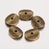 Kép 2/2 - Tallér köztes dísz, bronz szín, 9 mm, 20 db