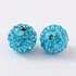 Kép 1/2 - Pave disco gömb (világoskék) köztes dísz, 10 mm (5 db)