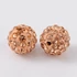 Kép 1/2 - Pave disco gömb (rosegold) köztes dísz, 8 mm (3 db)